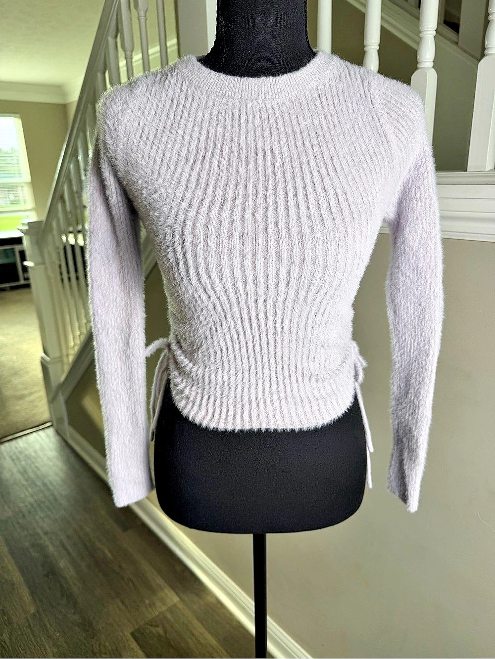 Princess Polly Ruched Crew Neck Sweater Size XS/S Like New